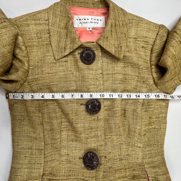 Trina Turk Raw Silk Skirt Set Size 6/8 - Picture 4 of 16